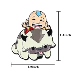 Cartoon Anime Avatar Appa Enamel Pin Cute Anime Badges Brooch for Clothes Backpack Hat Fashion Jewelry Accessories Friends Gifts
