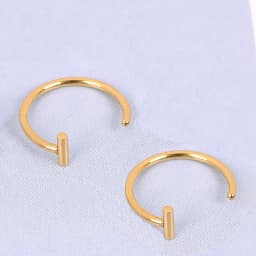 2PCS Women Lips Rings Titanium Steel Punk Nose Ring Septum Piercing Clip on Fake Piercing Unisex Nose Rings Body Jewelry