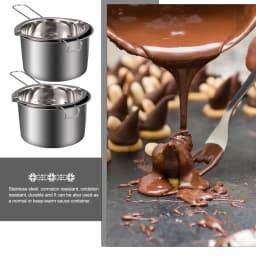 Double Boiler Pot Wax Melting Pot Cheese Melting Pot Chocolate Melting Pot Stainless Steel Chocolate Pot Nice Chic Fine Safe