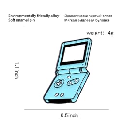 80s' 90s' Handheld Game Player Enamel Pins Retro Childhood Cartoon Icon Brooches Collar Lapel Pin for Kids Friends Drop Shipping