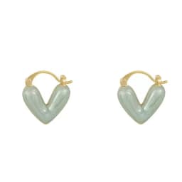 2025 New Design French Romantic Flowing Enamel Heart Pendant Earrings For Women‘s Sweet Romantic Jewelry Fashion Accessories