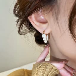 2025 New Design French Romantic Flowing Enamel Heart Pendant Earrings For Women‘s Sweet Romantic Jewelry Fashion Accessories