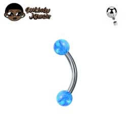 F136 Titanium Banana Curved Lip Navel Piercing 16g 6/8/10/12/14mm Eyebrow Curved Barbell Lip Ring Snug Daith Helix Rook Earring