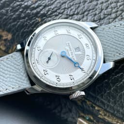 Spot goods NEW Pierre Paulin Jumping Hour Men Watch Salmon Dial Automatic St17 Mechanical Watch Vintage Bonklip bracelet