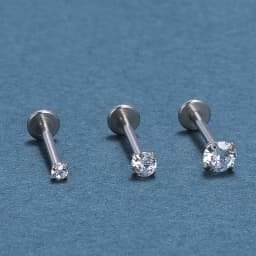 10pcs G23 Titanium Labret Piercing 16G Lip Ring Crystal Lip Piercing Tragus Earring Cartilage Stud Body Pircing Jewelry
