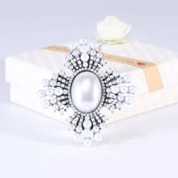 Baroque Vintage Cross Pearl Rhinestone Brooches Pins For Women Lady Luxury Exquitsite Badges Retro Wedding Party Corsage Brooch