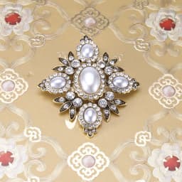 Baroque Vintage Cross Pearl Rhinestone Brooches Pins For Women Lady Luxury Exquitsite Badges Retro Wedding Party Corsage Brooch