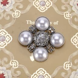 Baroque Vintage Cross Pearl Rhinestone Brooches Pins For Women Lady Luxury Exquitsite Badges Retro Wedding Party Corsage Brooch