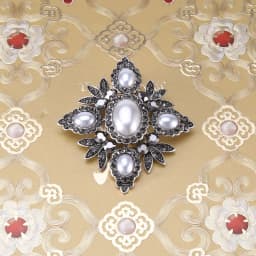 Baroque Vintage Cross Pearl Rhinestone Brooches Pins For Women Lady Luxury Exquitsite Badges Retro Wedding Party Corsage Brooch