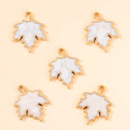10Pcs 4 Colors New Enamel Maple Leaf Charm 19*24mm Pendant For DIY Necklace Earrings Keychain Jewelry Findings Making Wholesale