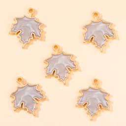 10Pcs 4 Colors New Enamel Maple Leaf Charm 19*24mm Pendant For DIY Necklace Earrings Keychain Jewelry Findings Making Wholesale