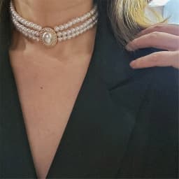 Luxury Vintage Three-layer Pearl Collar Choker, 2024 New In Trend Jewelry Fashion Woman's Choker Necklace on the Neck Party Gift