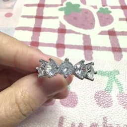 Huitan Brilliant 5 Round Cubic Zirconia Design Women's Rings for Engagement Wedding Luxury Silver Color Band New Trendy Jewelry