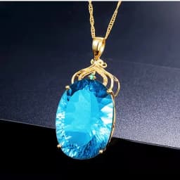 Fashion Income Water Drop Carat Swiss Queen Necklace European and American Queen Crown Jewelry Pendant Gift Goddess