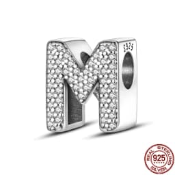 Fit Qikaola Bracelets Charms Plata De Ley 925 Silver 26 Alphabet Letters Charms Beads For Women Fine DIY Birthday Jewelry Gifts