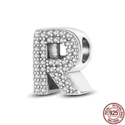 Fit Qikaola Bracelets Charms Plata De Ley 925 Silver 26 Alphabet Letters Charms Beads For Women Fine DIY Birthday Jewelry Gifts