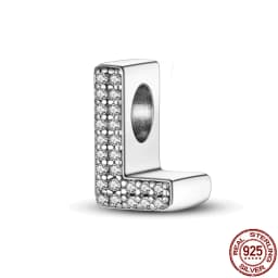 Fit Qikaola Bracelets Charms Plata De Ley 925 Silver 26 Alphabet Letters Charms Beads For Women Fine DIY Birthday Jewelry Gifts