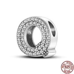Fit Qikaola Bracelets Charms Plata De Ley 925 Silver 26 Alphabet Letters Charms Beads For Women Fine DIY Birthday Jewelry Gifts