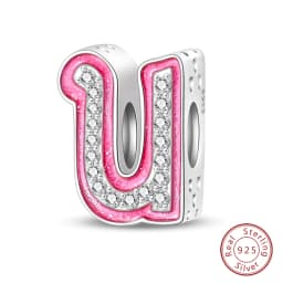 Fit Qikaola Bracelets Charms Plata De Ley 925 Silver 26 Alphabet Letters Charms Beads For Women Fine DIY Birthday Jewelry Gifts