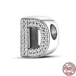 Fit Qikaola Bracelets Charms Plata De Ley 925 Silver 26 Alphabet Letters Charms Beads For Women Fine DIY Birthday Jewelry Gifts