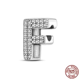 Fit Qikaola Bracelets Charms Plata De Ley 925 Silver 26 Alphabet Letters Charms Beads For Women Fine DIY Birthday Jewelry Gifts
