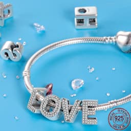 Fit Qikaola Bracelets Charms Plata De Ley 925 Silver 26 Alphabet Letters Charms Beads For Women Fine DIY Birthday Jewelry Gifts