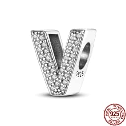 Fit Qikaola Bracelets Charms Plata De Ley 925 Silver 26 Alphabet Letters Charms Beads For Women Fine DIY Birthday Jewelry Gifts