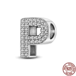 Fit Qikaola Bracelets Charms Plata De Ley 925 Silver 26 Alphabet Letters Charms Beads For Women Fine DIY Birthday Jewelry Gifts