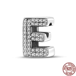 Fit Qikaola Bracelets Charms Plata De Ley 925 Silver 26 Alphabet Letters Charms Beads For Women Fine DIY Birthday Jewelry Gifts