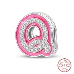 Fit Qikaola Bracelets Charms Plata De Ley 925 Silver 26 Alphabet Letters Charms Beads For Women Fine DIY Birthday Jewelry Gifts