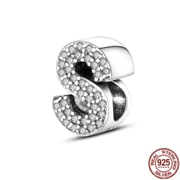 Fit Qikaola Bracelets Charms Plata De Ley 925 Silver 26 Alphabet Letters Charms Beads For Women Fine DIY Birthday Jewelry Gifts