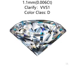 Factory Wholesale 100% Real Moissanite Diamond VVS1 D Color Lab Grown Loose Gems Diy Material for Jewelry