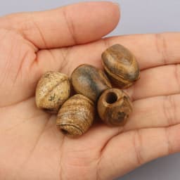 1pcs Natural Stone Turquoise Wood Jasper Opal 16x18mm Big Hole Oval Shape Loose Beads For Crafts DIY Jewelry Making Necklace