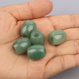 1pcs Natural Stone Turquoise Wood Jasper Opal 16x18mm Big Hole Oval Shape Loose Beads For Crafts DIY Jewelry Making Necklace