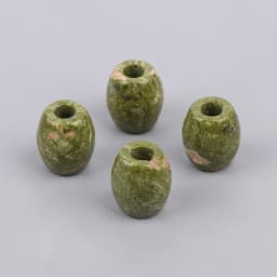 1pcs Natural Stone Turquoise Wood Jasper Opal 16x18mm Big Hole Oval Shape Loose Beads For Crafts DIY Jewelry Making Necklace