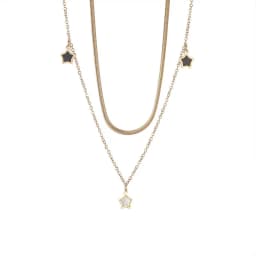 316L Stainless Steel Multilayer Chain Star Charm Necklace Bracelet For Women New Trend Jewelry Set Party Gifts