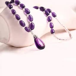 Amethyst Necklace Crystal Bracelet Craft Crystal Decorativas Raw Stone Jewelry Fashionable atmosphere
