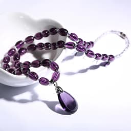 Amethyst Necklace Crystal Bracelet Craft Crystal Decorativas Raw Stone Jewelry Fashionable atmosphere