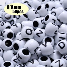 Colorful Pony Beads Fashion Big Hole Beads Kids DIY Bracelet Necklace Making HandCrafts Girls Hair Beads Wholesale