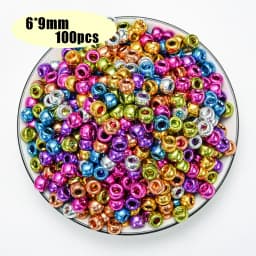 Colorful Pony Beads Fashion Big Hole Beads Kids DIY Bracelet Necklace Making HandCrafts Girls Hair Beads Wholesale