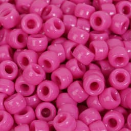 Colorful Pony Beads Fashion Big Hole Beads Kids DIY Bracelet Necklace Making HandCrafts Girls Hair Beads Wholesale