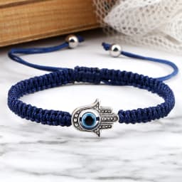 New Prayer Hand of Fatima Evil Eye Braided Bracelet Red Black Color Nylon Thread Lucky Couple Bracelet&Bangles Jewelry Men Women