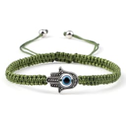 New Prayer Hand of Fatima Evil Eye Braided Bracelet Red Black Color Nylon Thread Lucky Couple Bracelet&Bangles Jewelry Men Women