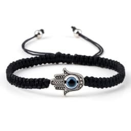 New Prayer Hand of Fatima Evil Eye Braided Bracelet Red Black Color Nylon Thread Lucky Couple Bracelet&Bangles Jewelry Men Women