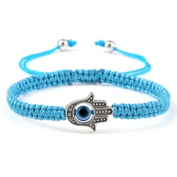 New Prayer Hand of Fatima Evil Eye Braided Bracelet Red Black Color Nylon Thread Lucky Couple Bracelet&Bangles Jewelry Men Women