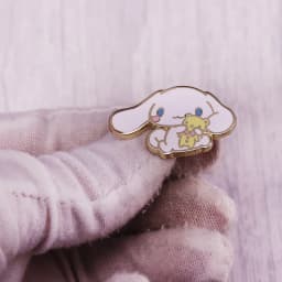 Cute Big Eared Dog With Bear Brooch Cartoon Mascot Badge Shirt Backpack Decoration