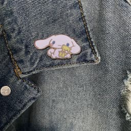 Cute Big Eared Dog With Bear Brooch Cartoon Mascot Badge Shirt Backpack Decoration