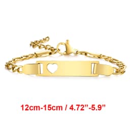 Vnox Custom Engrave Mom Duaghter Son Name Baby Bracelets, Anti Allergy Stainless Steel Baptism Love Gifts, Adjustable Jewelry