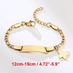 Vnox Custom Engrave Mom Duaghter Son Name Baby Bracelets, Anti Allergy Stainless Steel Baptism Love Gifts, Adjustable Jewelry