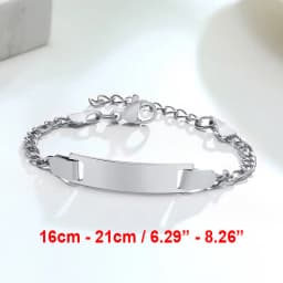 Vnox Custom Engrave Mom Duaghter Son Name Baby Bracelets, Anti Allergy Stainless Steel Baptism Love Gifts, Adjustable Jewelry